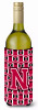 Monogram Letter Football Wine Bottle Hugger - CJ1079-NLITERK