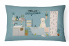Dog in Bathtub Artwork Canvas Fabric Decorative Pillow - S000213B001695P020263V000