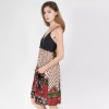 HAILEY DRESS - Rayon Crepe Print and Cotton Mini Dress - AB25WDressAB25-L