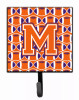 Letter Football Orange, White and Regalia Leash or Key Holder - CJ1072-MSH4