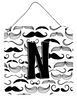 Moustache Initial Wall or Door Hanging Prints