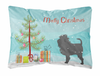 Christmas Tree Dog Art Canvas Fabric Decorative Pillow Style 2 - BB2966PW1216