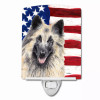 USA American Flag with Dog Ceramic Night Light - S000213B001695P103120V000