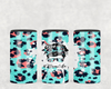 Turquoise Mom Life  Steel can hugger - optional speaker