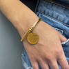 Pink Box Inspirational Disc Bracelets In 14k Gold Plating - Group B - PinkBox3-4849