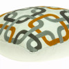 Parkland Collection Boxer Gray and Orange Throw Pillow