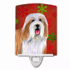 Snowflakes Holiday Dog Art Ceramic Night Light - S000213B001695P102884V000