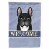Welcome/Dog Breed Flag Canvas