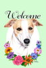 Whippet - Best of Breed Welcome Flowers Garden Flag