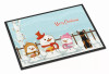 Merry Christmas Carolers Dog Art Indoor or Outdoor Mat - S000213B001695P069492V015