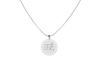 Inspirational Disc Necklace with Hearts Cutout By Pink Box - PinkBox5-01756