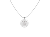 Inspirational Disc Necklace with Hearts Cutout By Pink Box - PinkBox5-01760
