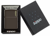 Zippo Classic Brown Chestnut with Logo Genuine Windproof Pocket Lighter