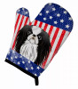 American Flag and Dog on Oven Mitt