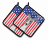 American Flag and Dog on Oven Mitt - S000213B001695P069322V035
