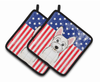 American Flag and Dog on Oven Mitt - S000213B001695P069322V025