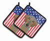 American Flag and Dog on Oven Mitt - S000213B001695P069322V032