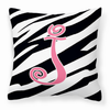 Monogram Letter Fabric Decorative Pillow - CJ1037-JPW1414