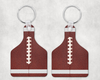 Football  - Eartag Keychain