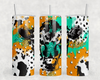 Retro Cow|Skinny Tumbler|Optional Bluetooth Speaker| Speaker Color Varies