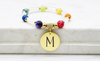 Natural Quartz Initial Bracelet By Pink Box - 2022RECTQUARTZNGLD