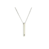 3D Vertical Bar Initial Necklace - Multiple Colors Available - PinkBox-25-4258