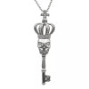 Crowned Skull Key Necklace (WHITE)