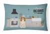 Dog Kitchen Scene Art Canvas Fabric Decorative Pillow - S000213B001695P020378V000