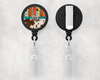 Aztec faux cowhide Buckle 1" Retractable Badge Reel