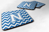 Letter Chevron Design Foam Coaster Set of 4 - CJ1045-NFC