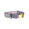 Chambray Classic Oxford Buckle & Martingale Dog Collar - S002793B002925P000046V051