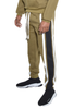 Tripe Cotton Sweat Pants - WP106PANTS-OLIVE-M