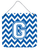 Monogram Letter Chevron Wall or Door Hanging Prints - CJ1045-GDS66