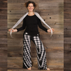 LAURA TOP Rayon Spandex Solid Long Sleeve Top with Side Cinches