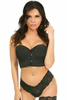 Lavish Pinstripe Underwire Short Bustier