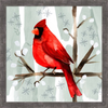Christmas Hinterland I Cardinal by Noonday Design, Framed Wall Art