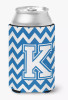 Monogram Letter Chevron Can or Bottle Hugger - CJ1045-KCC