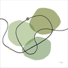 Sinuous Trajectory green III by Pela, Canvas Art