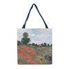 Claude Monet Poppy Field Foldable Gusset Shopping Bag
