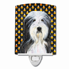Candy Corn Halloween Dog Art Portrait Ceramic Night Light - SS4290CNL