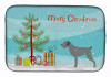 Christmas Tree and Dog on Dish Drying Mat - S000213B001695P115598V021