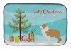 Christmas Tree and Dog on Dish Drying Mat - S000213B001695P115598V008