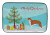 Christmas Tree and Dog on Dish Drying Mat - S000213B001695P115598V011