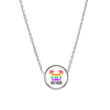 LGBTQ Pride Reversible Inspirational Charm Necklace - PinkBox3-9298