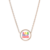 LGBTQ Pride Reversible Inspirational Charm Necklace - PinkBox3-9312