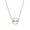 LGBTQ Pride Reversible Inspirational Charm Necklace - PinkBox3-9300