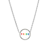 LGBTQ Pride Reversible Inspirational Charm Necklace - PinkBox3-9328
