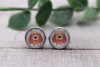 Cocker Spaniel Dog Breeds || Glass Stud Earrings || Hypoallergenic