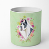 Dog 10 oz Flowers Decorative Soy Candle - CK4310CDL