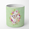 Dog 10 oz Flowers Decorative Soy Candle - CK4289CDL